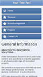Mobile Screenshot of hotelrenovationsolutions.com